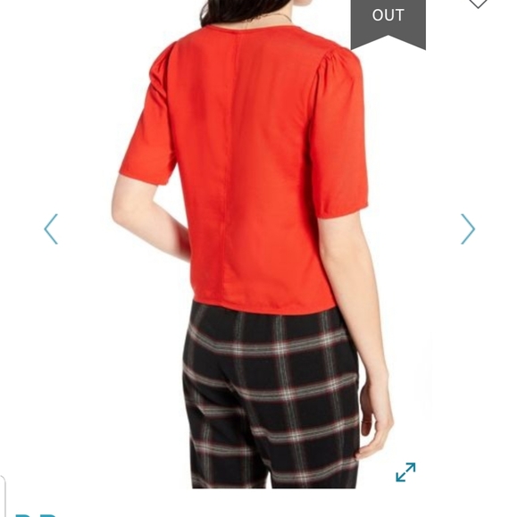 NWT BP. Claudia Sulewski Tie neck top keyhole (4x) - Picture 3 of 8